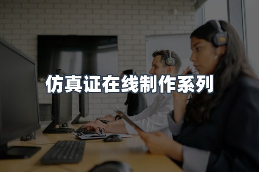 仿真证在线制作系列